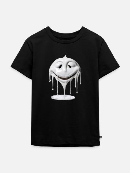 das weiße Gesicht - Kinder Premium Bio T-Shirt - Schwarz