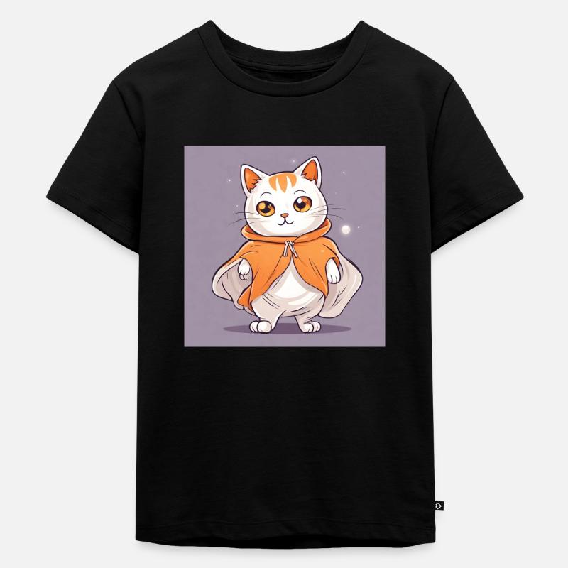 *rd* CatCape - Kinder Premium Bio T-Shirt - Schwarz