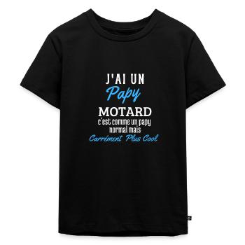 Papy Motard Cool - T-shirt Premium bio Enfant - noir - Devant - Mikhail (115cm)