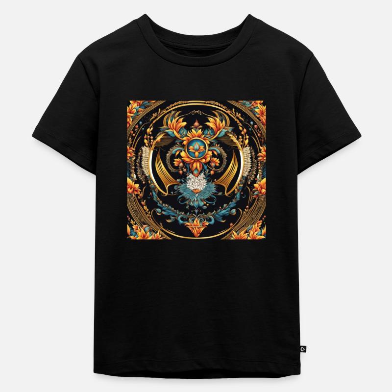 Hirsch - Kinder Premium Bio T-Shirt - Schwarz