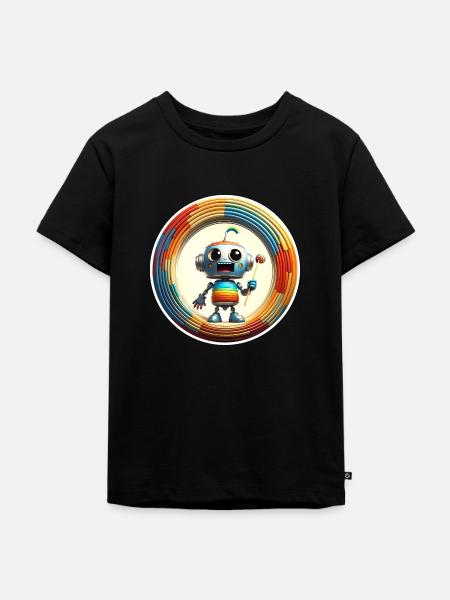 ROBIC-FARBEN - Kinder Premium Bio T-Shirt - Schwarz