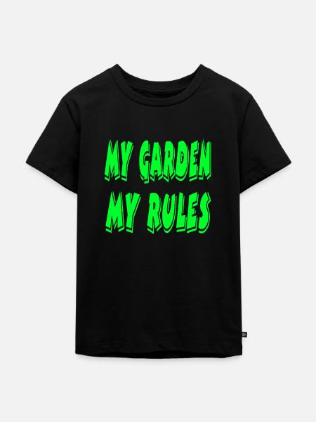 Garten - Kinder Premium Bio T-Shirt - Schwarz