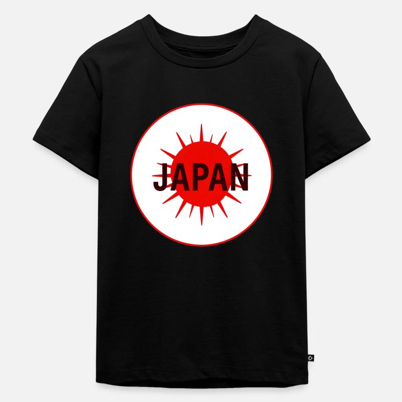 Japan Asien Geschenk Geschenkidee - Kinder Premium Bio T-Shirt - Schwarz