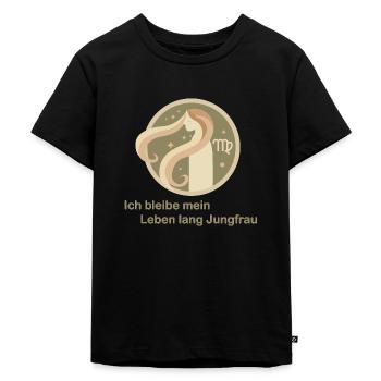 Design "Ethereal Virgo" - Kinder Premium Bio T-Shirt - Schwarz - Vorne - Mikhail (115cm)