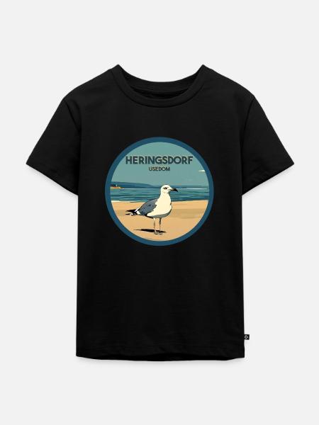 Heringsdorf - Kinder Premium Bio T-Shirt - Schwarz