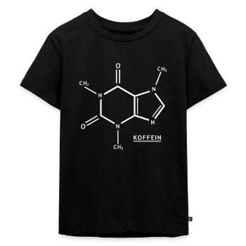 KOFFEIN PRONAP - Kinder Premium Bio T-Shirt - Schwarz - Vorne - Mikhail (115cm)