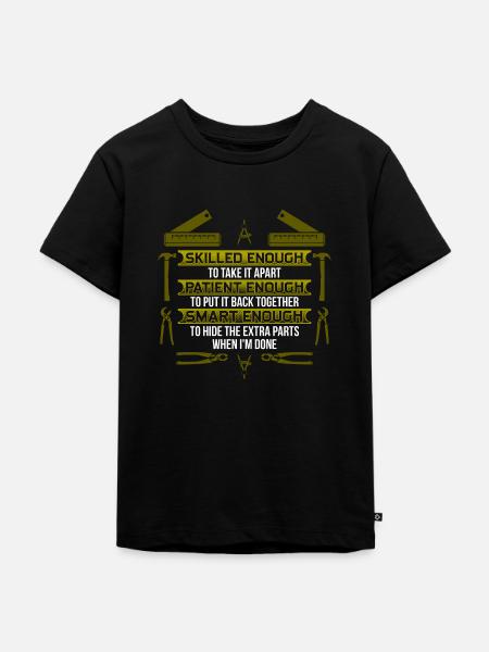 Engineering science funny gift - Kids Premium Organic T-Shirt - black