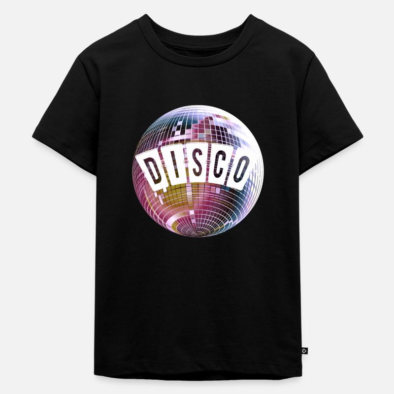 Disco - Kinder Premium Bio T-Shirt - Schwarz