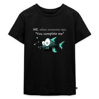 Funny saying funny funny shirt laugh funny - Kids Premium Organic T-Shirt - black - Front - Mikhail (115cm)