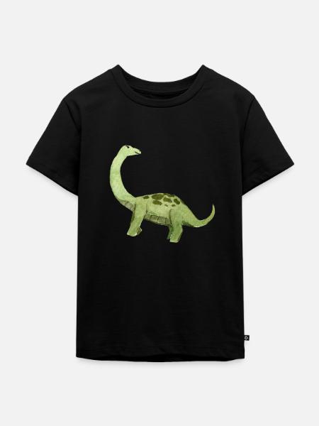 dino - Kids Premium Organic T-Shirt - black