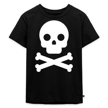 Skull Skull Pirate - Kids Premium Organic T-Shirt - black - Front - Mikhail (115cm)