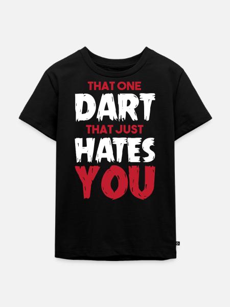Dart Dartboard Dartpfeil - Kinder Premium Bio T-Shirt - Schwarz