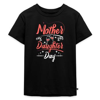 Mother Daughter Day - Kinder Premium Bio T-Shirt - Schwarz - Vorne - Mikhail (115cm)