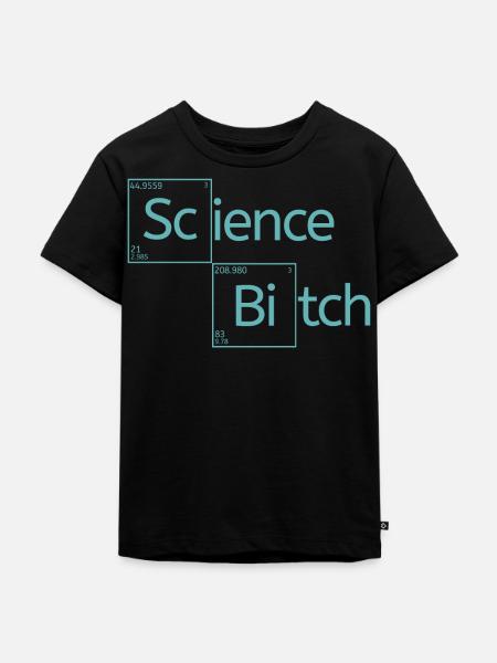 Science - Kinder Premium Bio T-Shirt - Schwarz