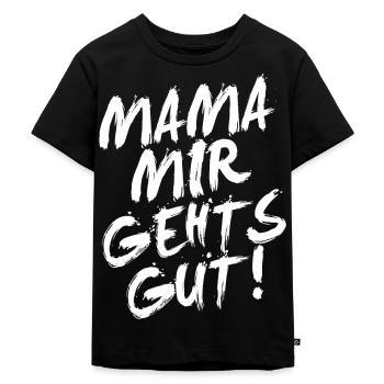 Malle - Kinder Premium Bio T-Shirt - Schwarz - Vorne - Mikhail (115cm)