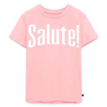 salut - T-shirt Premium bio Enfant - rose - Devant - AI Model Kid Female (0cm)