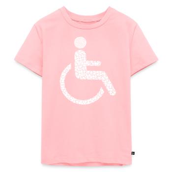 fauteuils roulants - T-shirt Premium bio Enfant - rose - Devant - AI Model Kid Female (0cm)