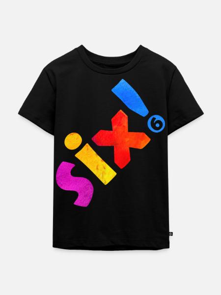 SIX 6 YEARS 6TH BIRTHDAY - Kids Premium Organic T-Shirt - black
