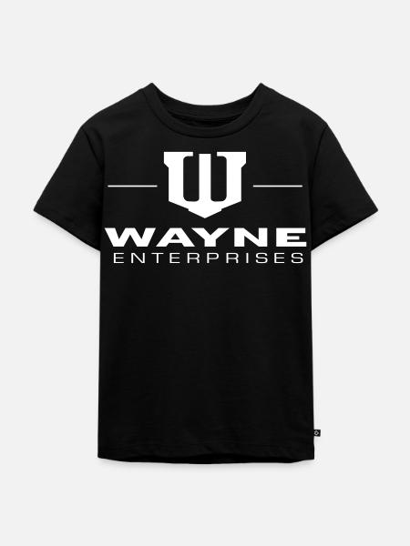 Batman Wayne Enterprises Logo - Kinder Premium Bio T-Shirt - Schwarz