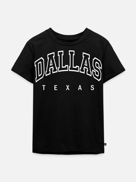 Dallas - Kinder Premium Bio T-Shirt - Schwarz