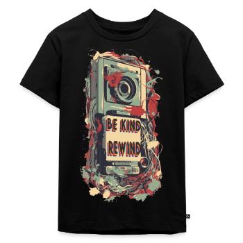 VHS Nostalgia - Kids Premium Organic T-Shirt - black - Front - Mikhail (115cm)
