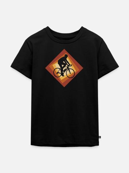 Biker Radtour - Kinder Premium Bio T-Shirt - Schwarz