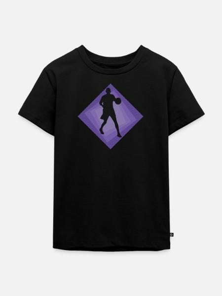 Basketballer BBall Hooping - Kinder Premium Bio T-Shirt - Schwarz