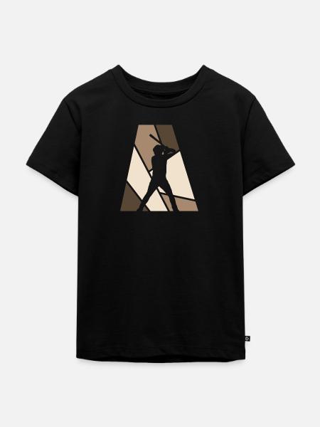 Batting Catcher Baseballspieler - Kinder Premium Bio T-Shirt - Schwarz