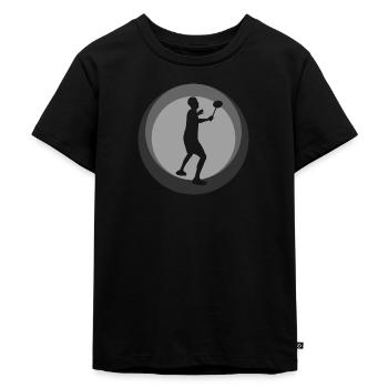 Badminton Clair - T-shirt Premium bio Enfant - noir - Devant - Mikhail (115cm)