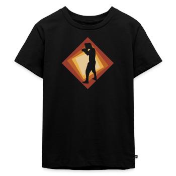 Boxer Boxing Match Boxer - Kids Premium Organic T-Shirt - black - Front - Mikhail (115cm)