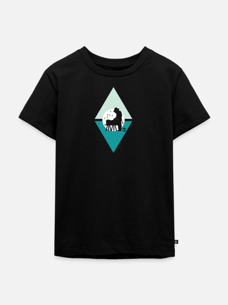 Imker Honigbiene Wabe - Kinder Premium Bio T-Shirt - Schwarz