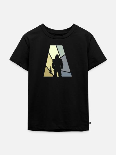 Bigfoot Lochness Yeti - Kinder Premium Bio T-Shirt - Schwarz