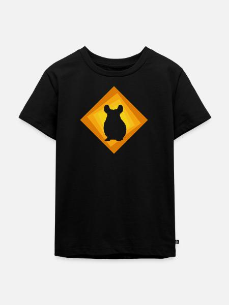 Chinchilla Hamster Hamster - Kinder Premium Bio T-Shirt - Schwarz