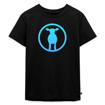 Cow Horns Moo - Kids Premium Organic T-Shirt - black - Front - Mikhail (115cm)