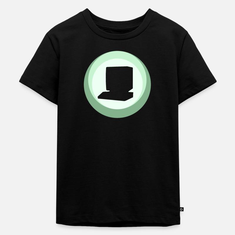 Computer Nerd Gamer - Kinder Premium Bio T-Shirt - Schwarz