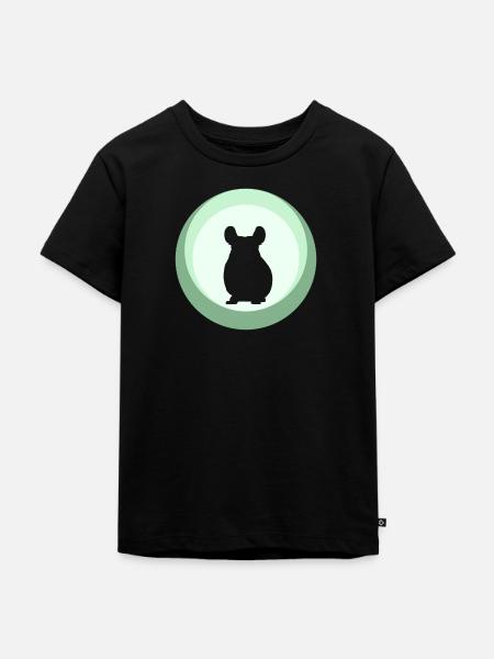 Chinchilla Mäuschen Streifenhörnchen - Kinder Premium Bio T-Shirt - Schwarz