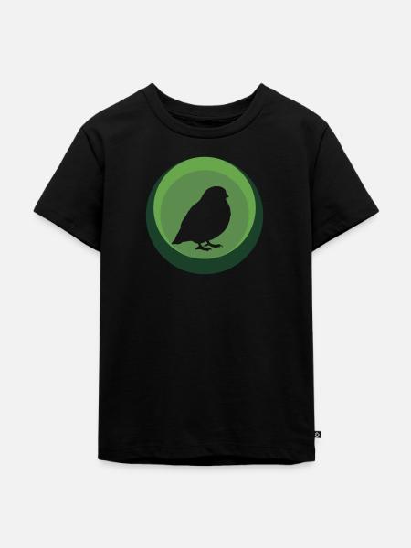 Vogel Vogel Wellensittich - Kinder Premium Bio T-Shirt - Schwarz