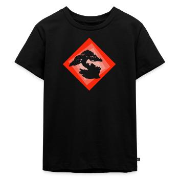 Bonsai Wachsen Bonsai - Kinder Premium Bio T-Shirt - Schwarz - Vorne - Mikhail (115cm)