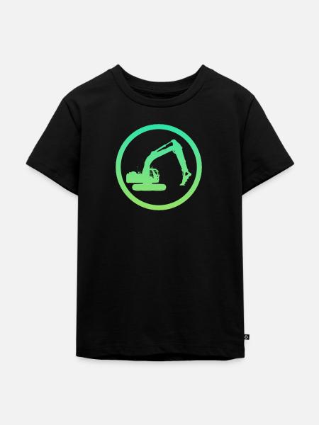 Baggerfahrer Baggerfahrer Baustelle - Kinder Premium Bio T-Shirt - Schwarz