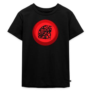 Burger au fromage Lait - T-shirt Premium bio Enfant - noir - Devant - Mikhail (115cm)