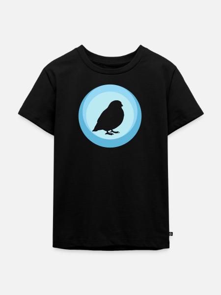 Vogel Vogel Vogel Abbildung - Kinder Premium Bio T-Shirt - Schwarz