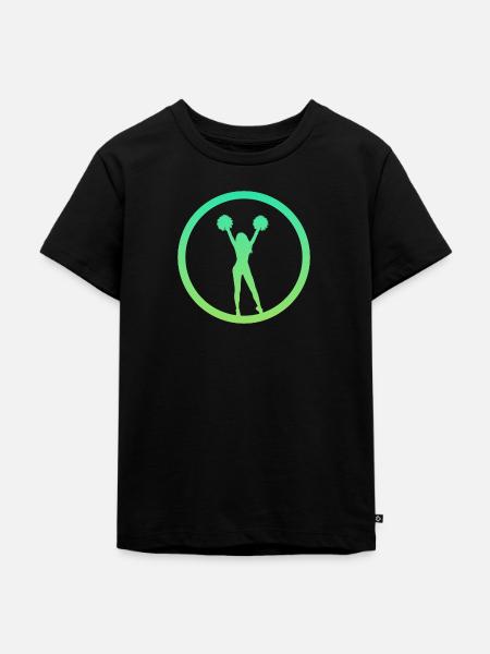 Bommel Cheerleading Cheerleader - Kinder Premium Bio T-Shirt - Schwarz