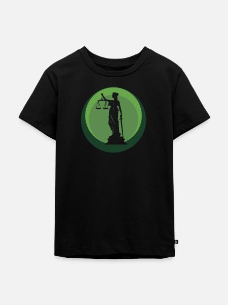 Gericht Richter - Kinder Premium Bio T-Shirt - Schwarz