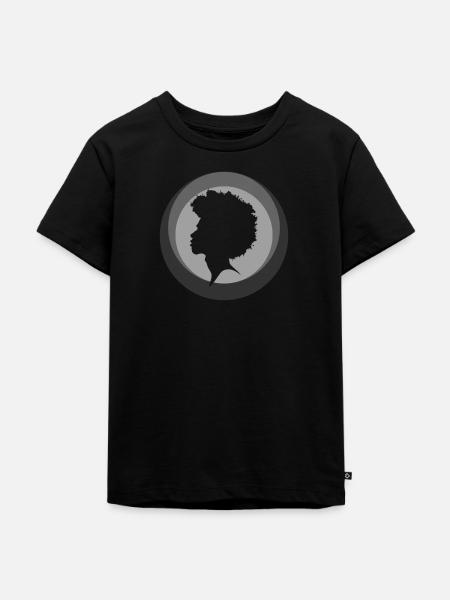 Afro Beat 70s - Kinder Premium Bio T-Shirt - Schwarz
