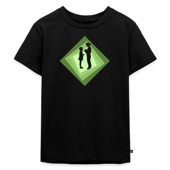 Grundschullehrer Volksschule Grundschule - Kinder Premium Bio T-Shirt - Schwarz - Vorne - Mikhail (115cm)