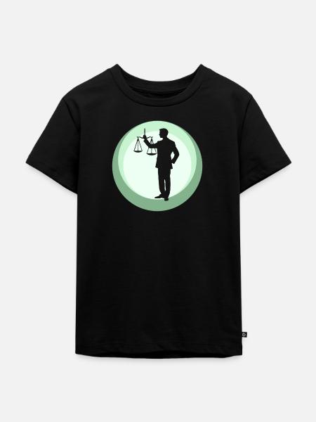 Gericht Behandlung Versicherung - Kinder Premium Bio T-Shirt - Schwarz