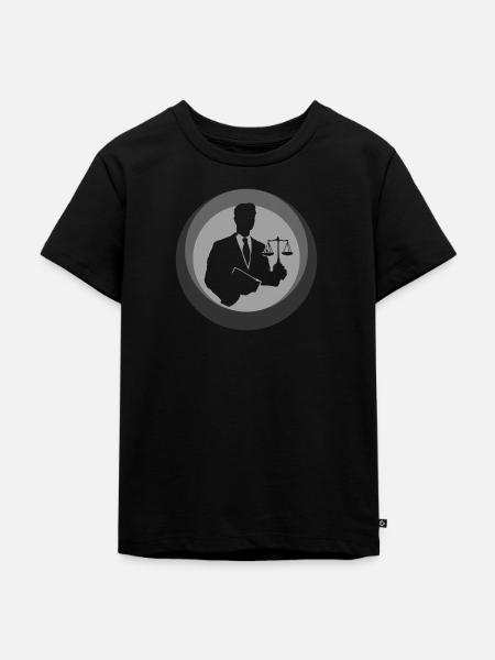 Gericht Behandlung - Kinder Premium Bio T-Shirt - Schwarz