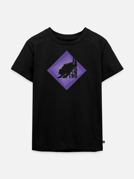 Achterbahn rollercoaster Kirmes - Kinder Premium Bio T-Shirt - Schwarz