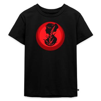 Végétalien, sain, à base de plantes - T-shirt Premium bio Enfant - noir - Devant - Mikhail (115cm)
