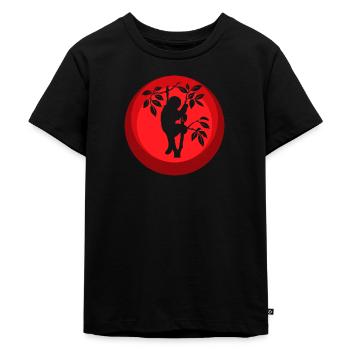 Repos paresseux - T-shirt Premium bio Enfant - noir - Devant - Mikhail (115cm)